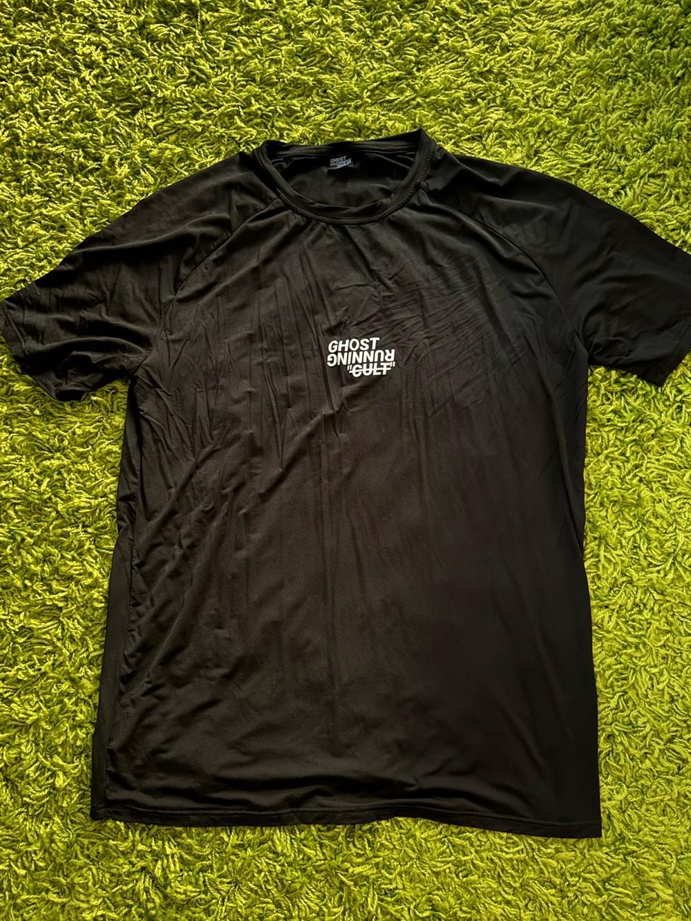 Ghost Black Short-Sleeve Performance Running Tee